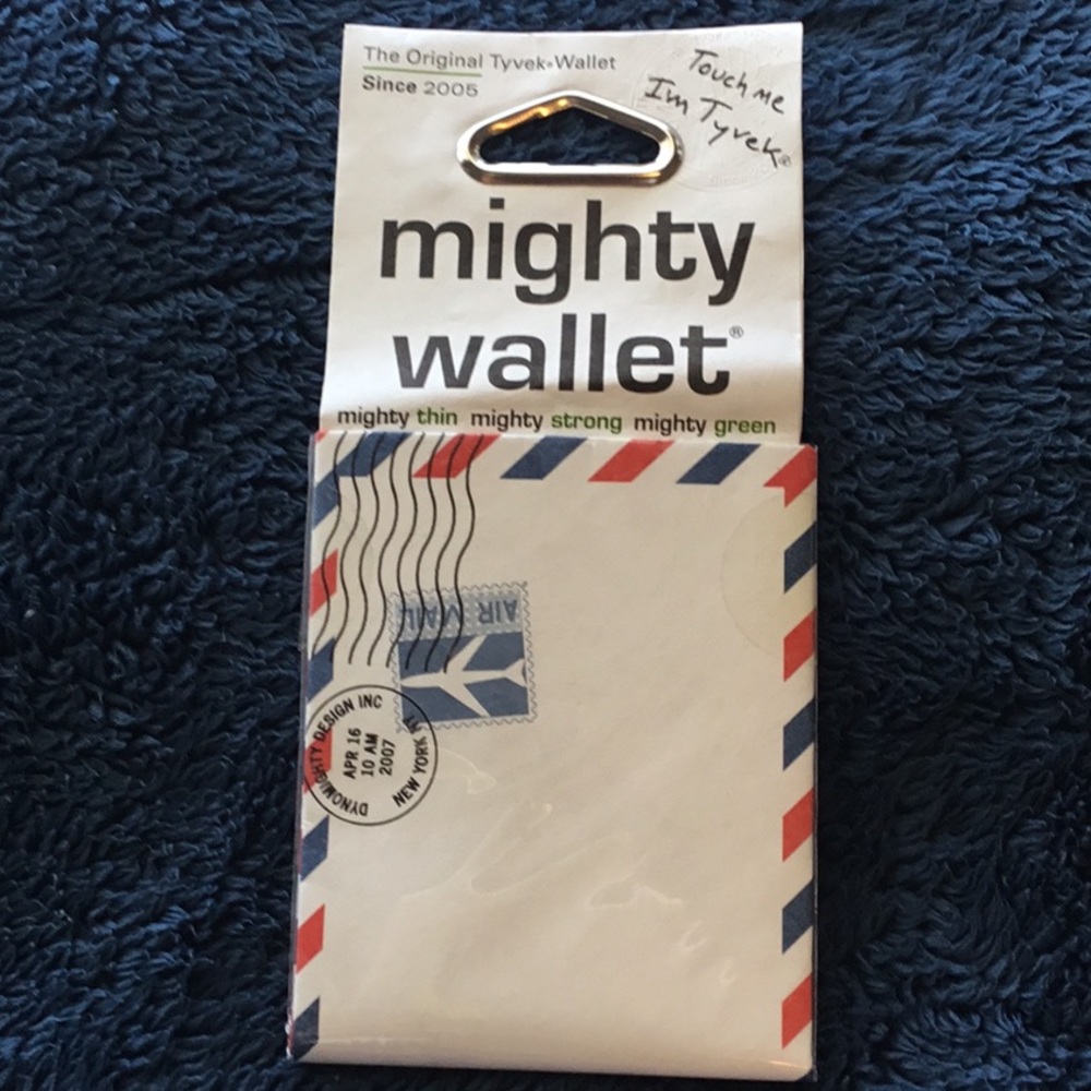 Mighty Wallet Air Mail Tyvek Eco Friendly NEW